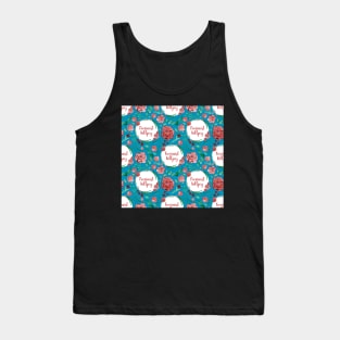 Lovely floral feminist killjoy pattern Tank Top